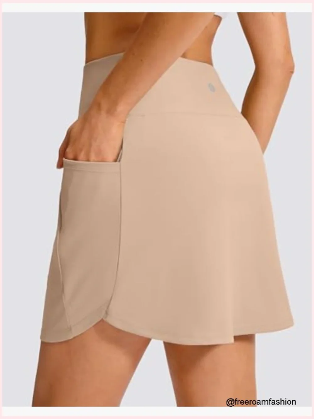 16-Inch High Waisted Skort with 4 Pockets Athletic Stretch Tennis Pickleball